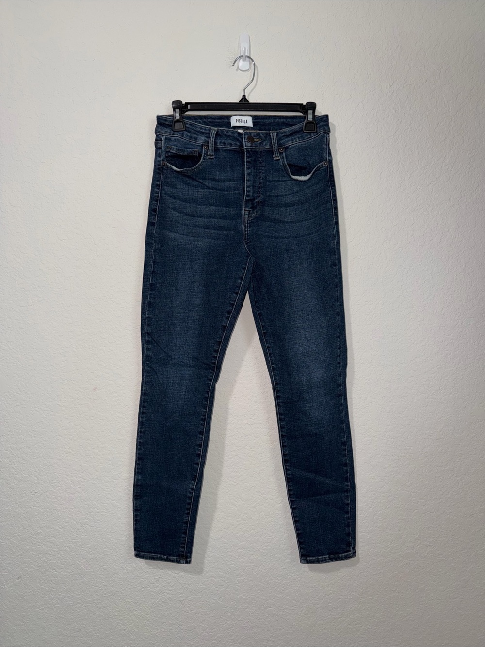 Pistola Dark Blue High Rise Skinny Jeans